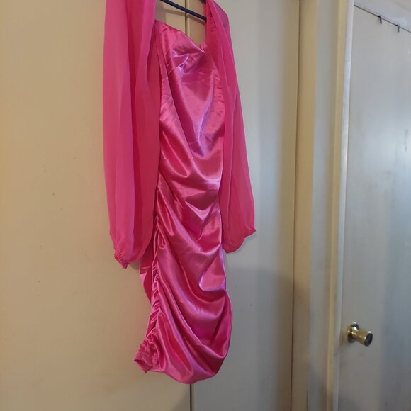 Long-Sleeve Ruched Dress by With Jules - Picture 8 of 8